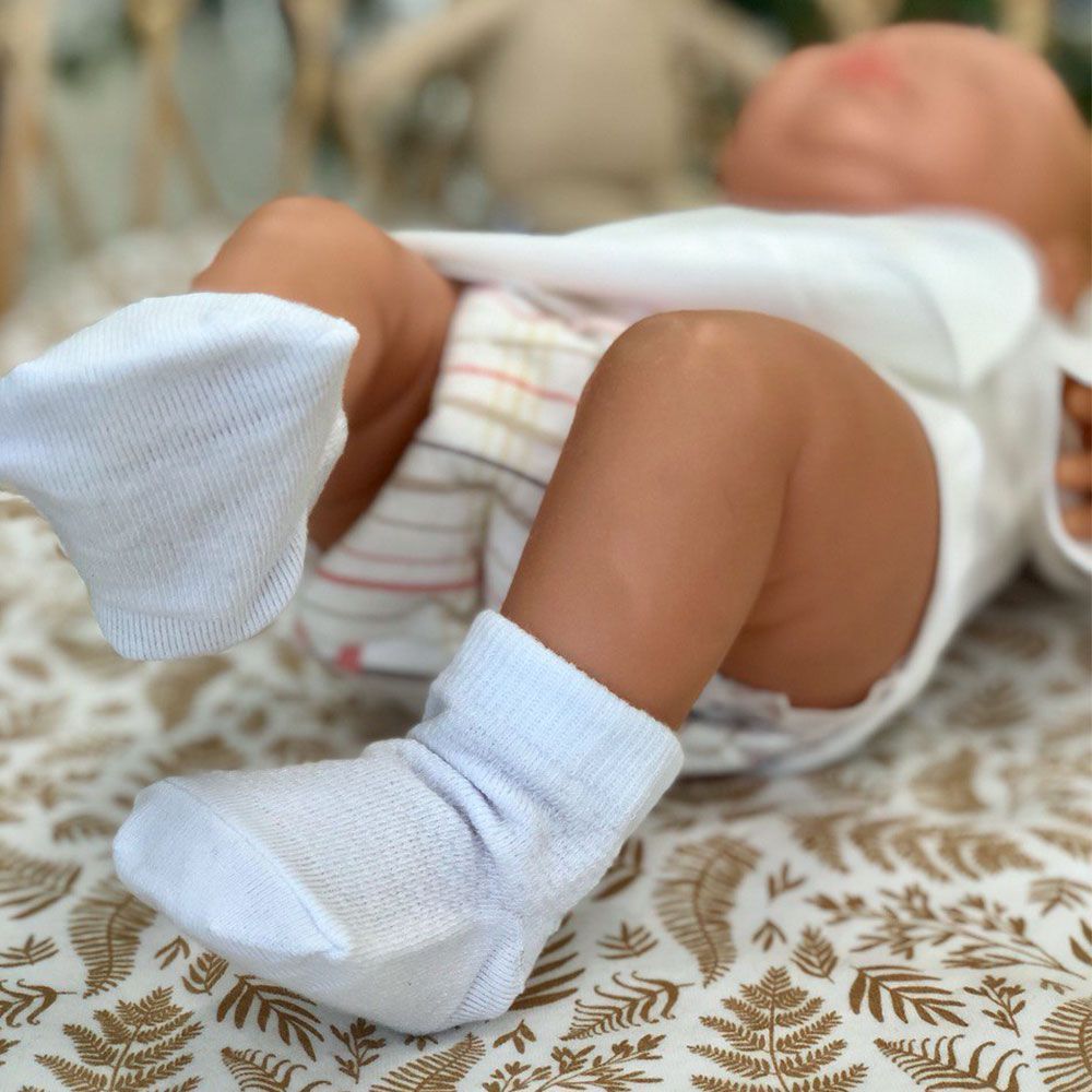 OLANT BABY носки для новорожденного, ажур, белые, 2 пары