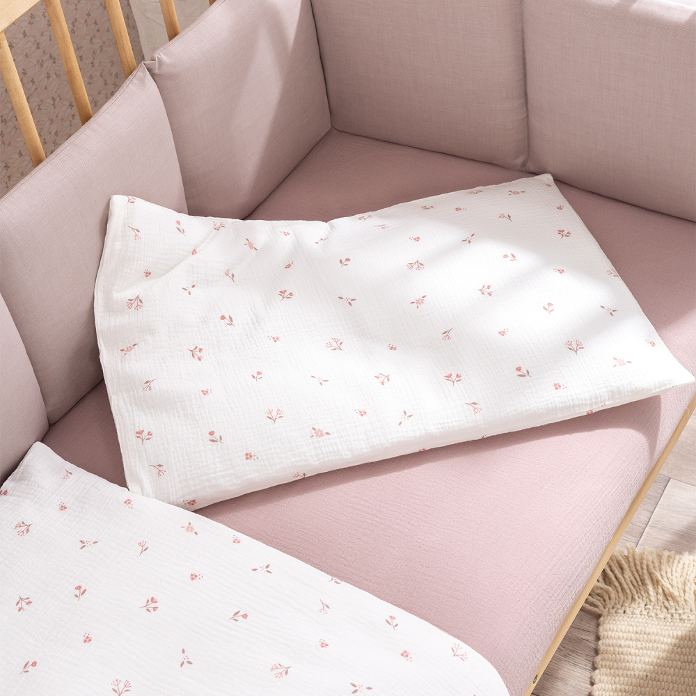 Perina комплект постельного белья Muslin Лето розовое/Мокко 3 предмета - фото  6