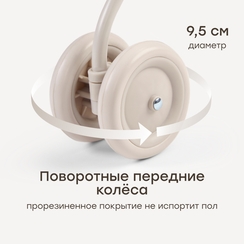 Happy Baby коляска прогулочная для кукол Твиглет (twiglet) сиреневые цветы / lilac flowers - фото  5