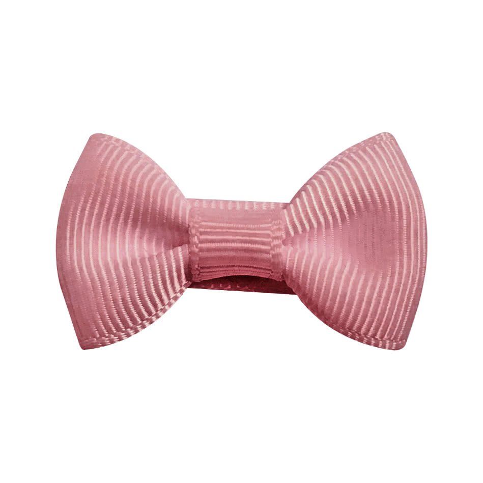 Milledeux Заколка-зажим &quot;Bowtie Bow&quot;, мини, коллекция “Classic Grosgrain“, кварцевый розовый