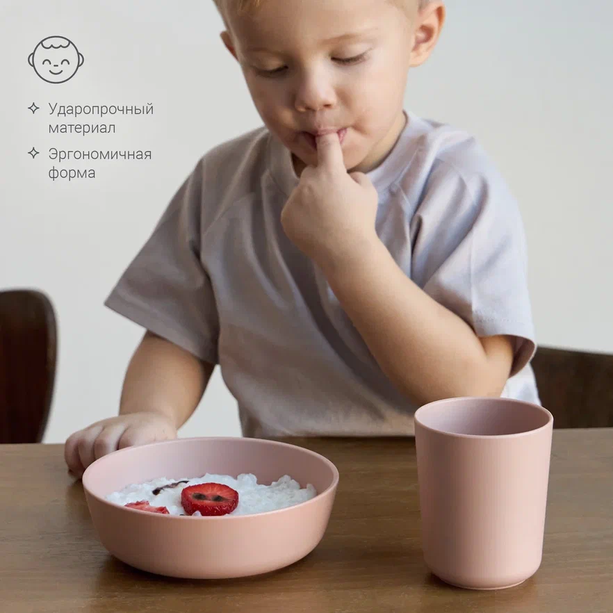 Edda набор мисок 2 штуки Пудра - фото  2