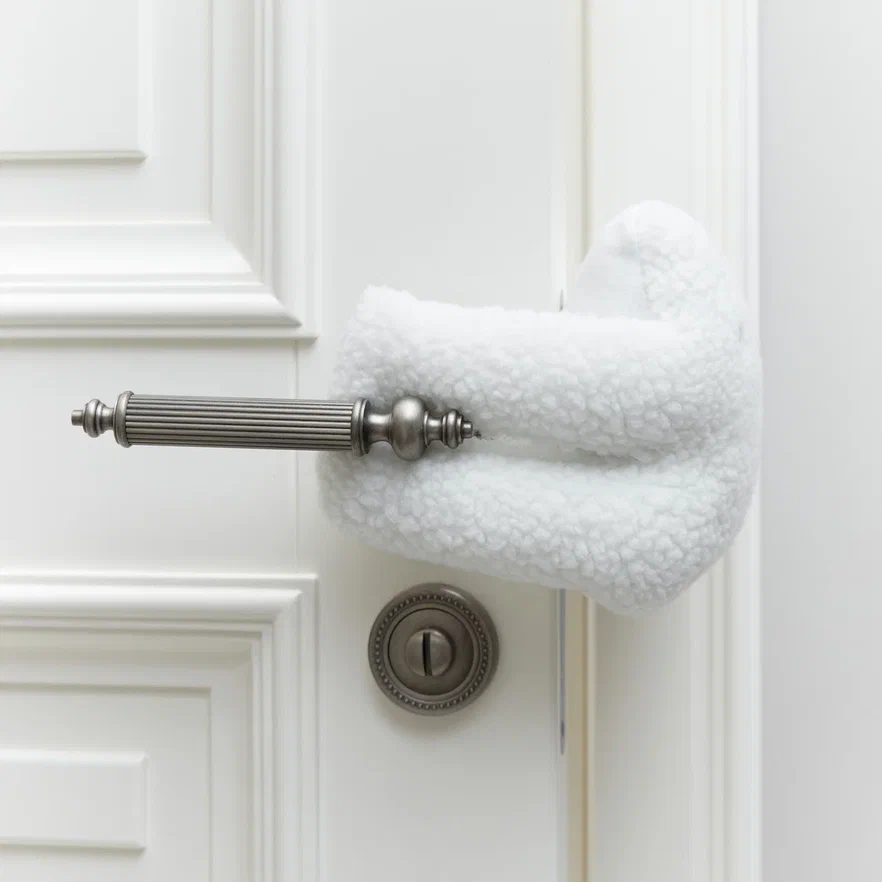 Happy Baby блокиратор для дверей мягкий, белый медведь - фото  2