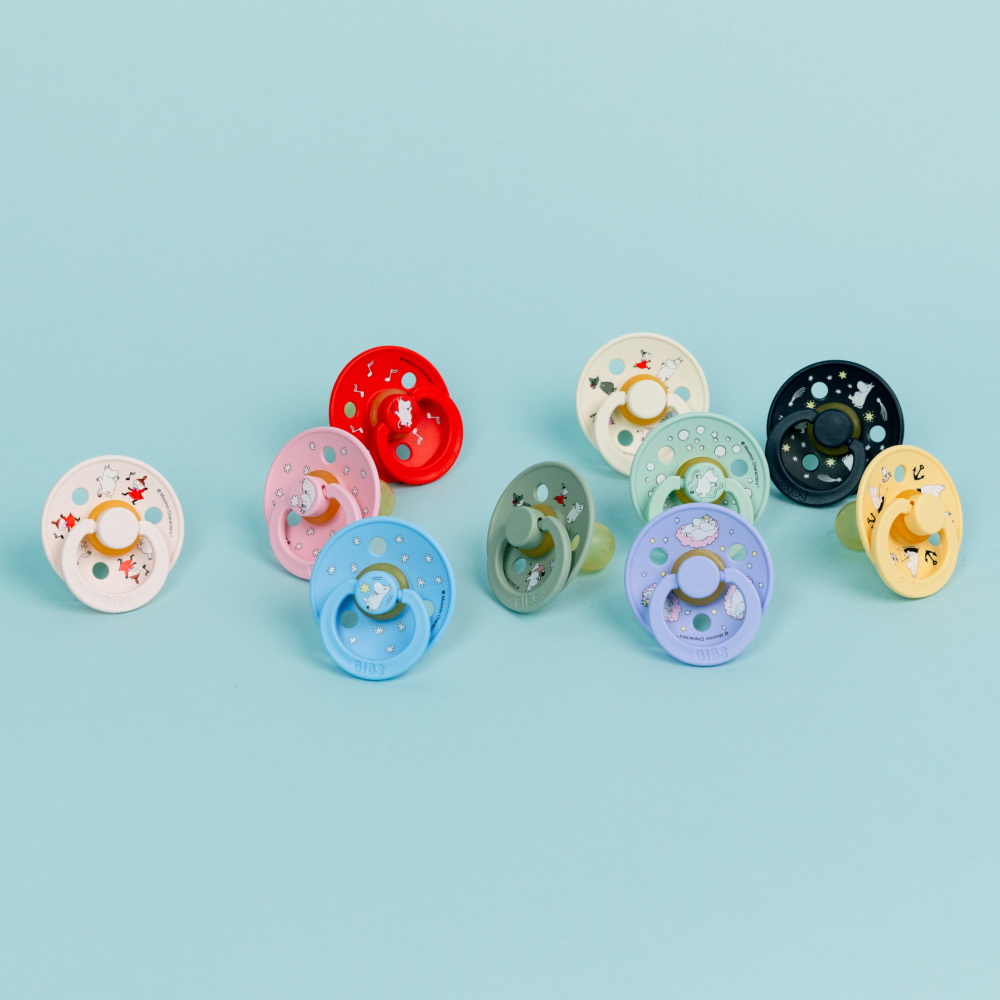 BIBS пустышка латексная Moomin Colour - Good Night - Breeze - фото  6