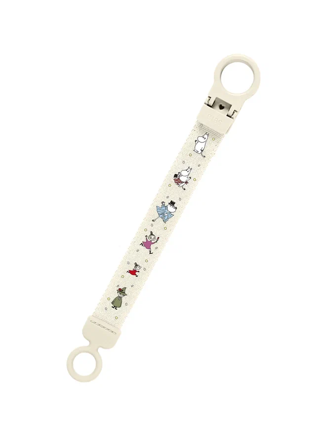 BIBS держатель для пустышки Moomin Clip Loop, Ivory - фото  2