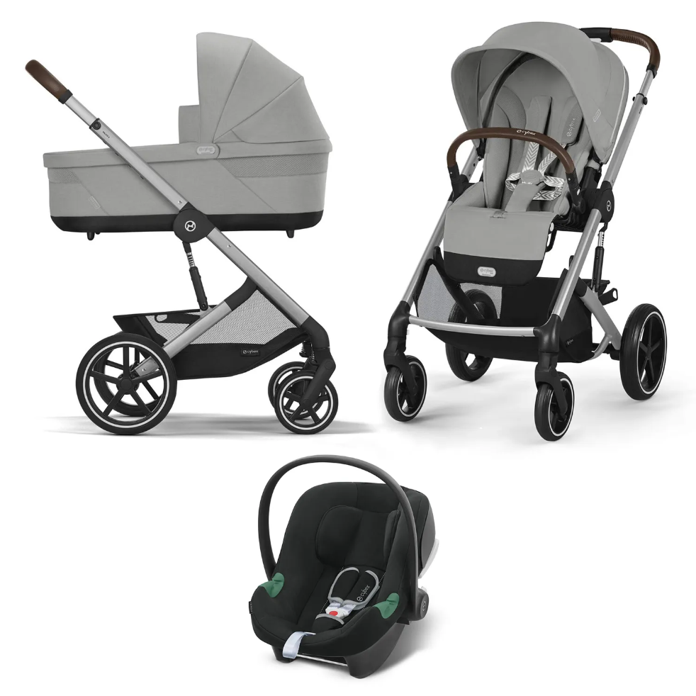 Cybex Коляска 3в1 Balios S Lux SLV Stone Grey NEW 2025