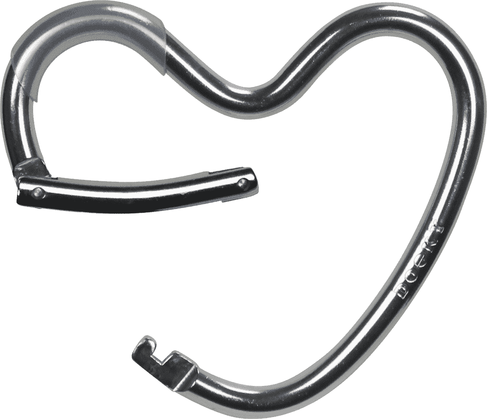 Xplorys    Dooky Heart Hook - Silver -   5