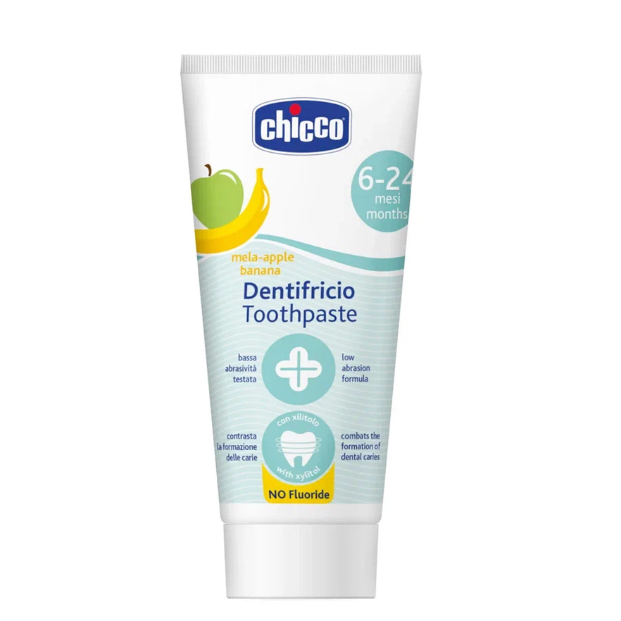 Chicco зубная паста детская яблоко-банан 50 мл 6-24 месяцев