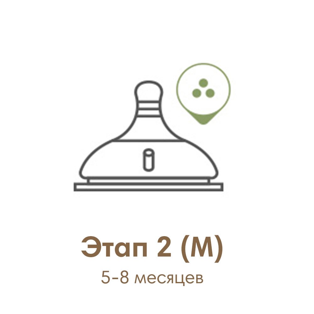 Mother-K Соска 5-8 мес. для силиконовой бутылочки этап 2 - фото  3