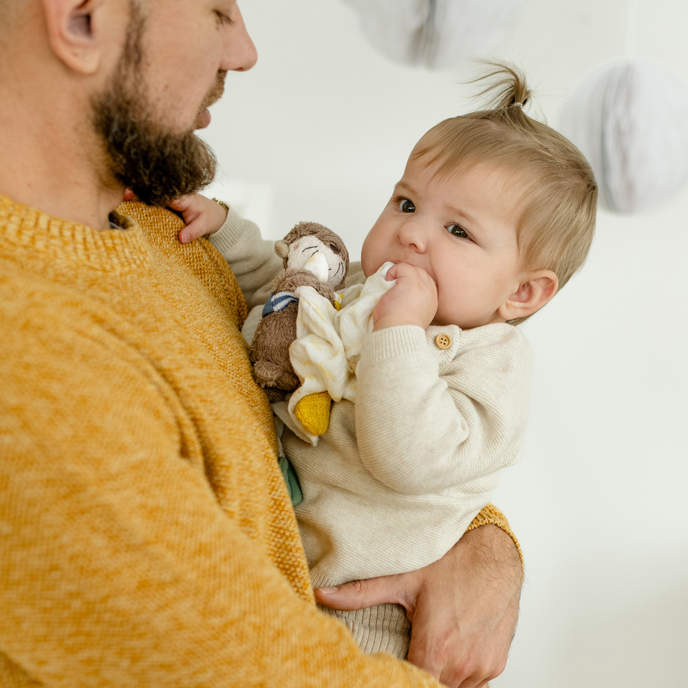 FEHN игрушка-комфортер из муслина Выдра Тео - фото  6