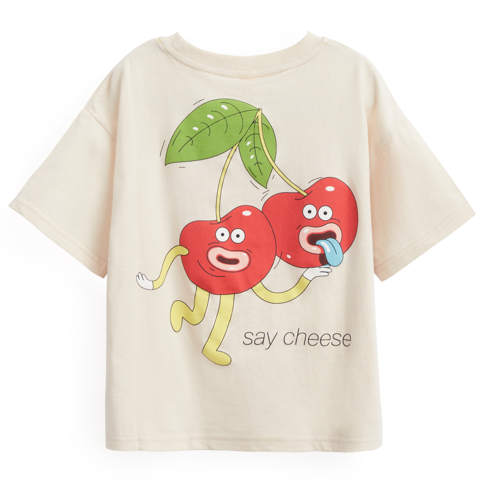 Happy Baby футболка детская Milky (cherry) - фото  4