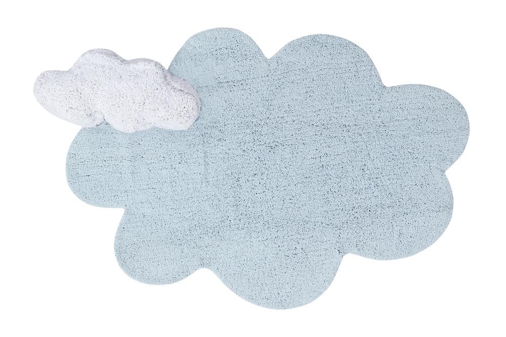 Lorena Canals ковер хлопковый Облако с подушкой голубой 110*170
