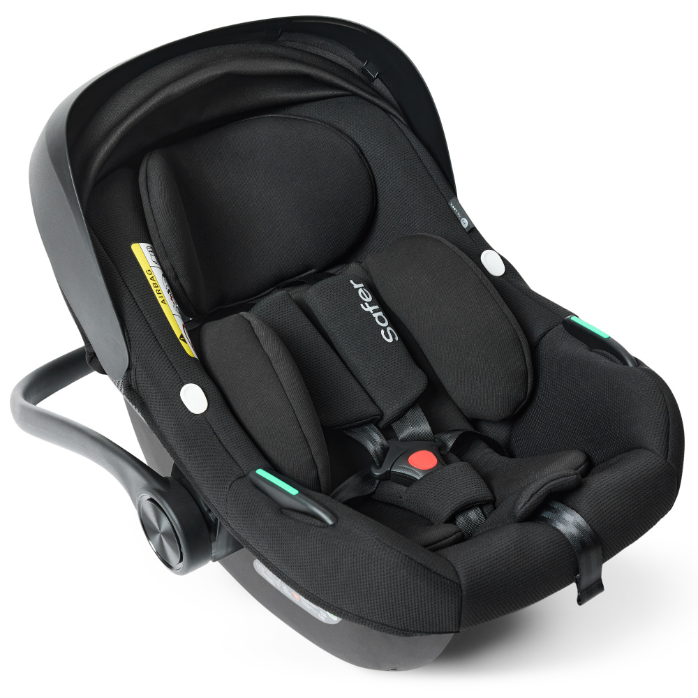 Happy Baby автокресло 0+ SAFER black (40-87 см, 0-12 мес) - фото  5