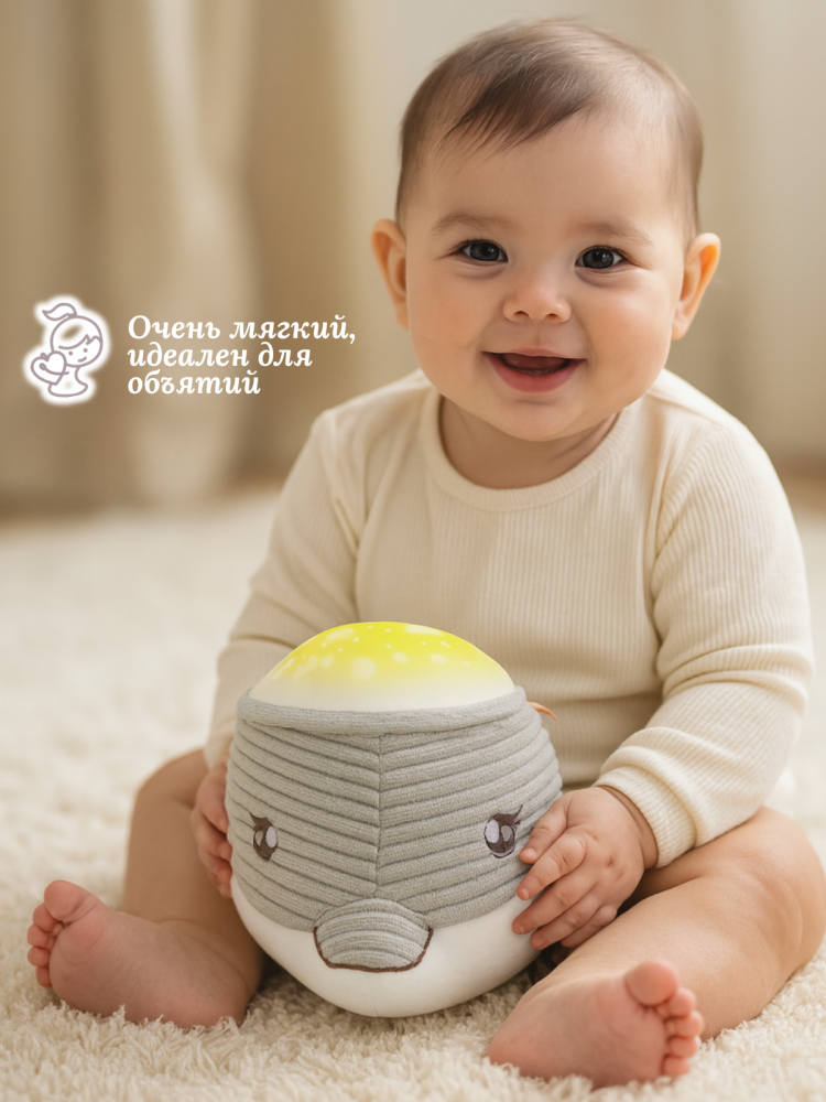 Chicco мягкая игрушка-проектор музыкальная Дельфин - фото  4