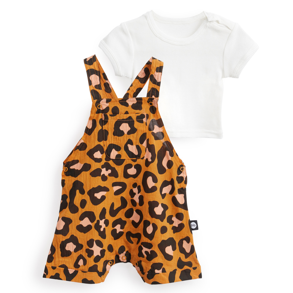 Happy Baby комплект детский: футболка и полукомбинезон Leo