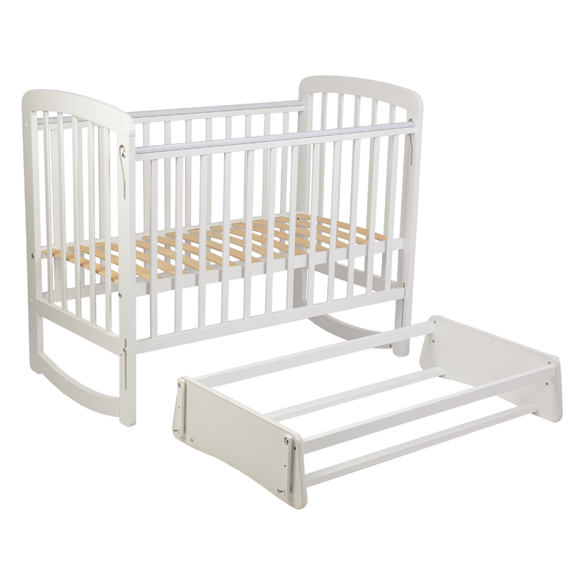 OLANT BABY кровать детская с маятником Solvig белый - фото  10