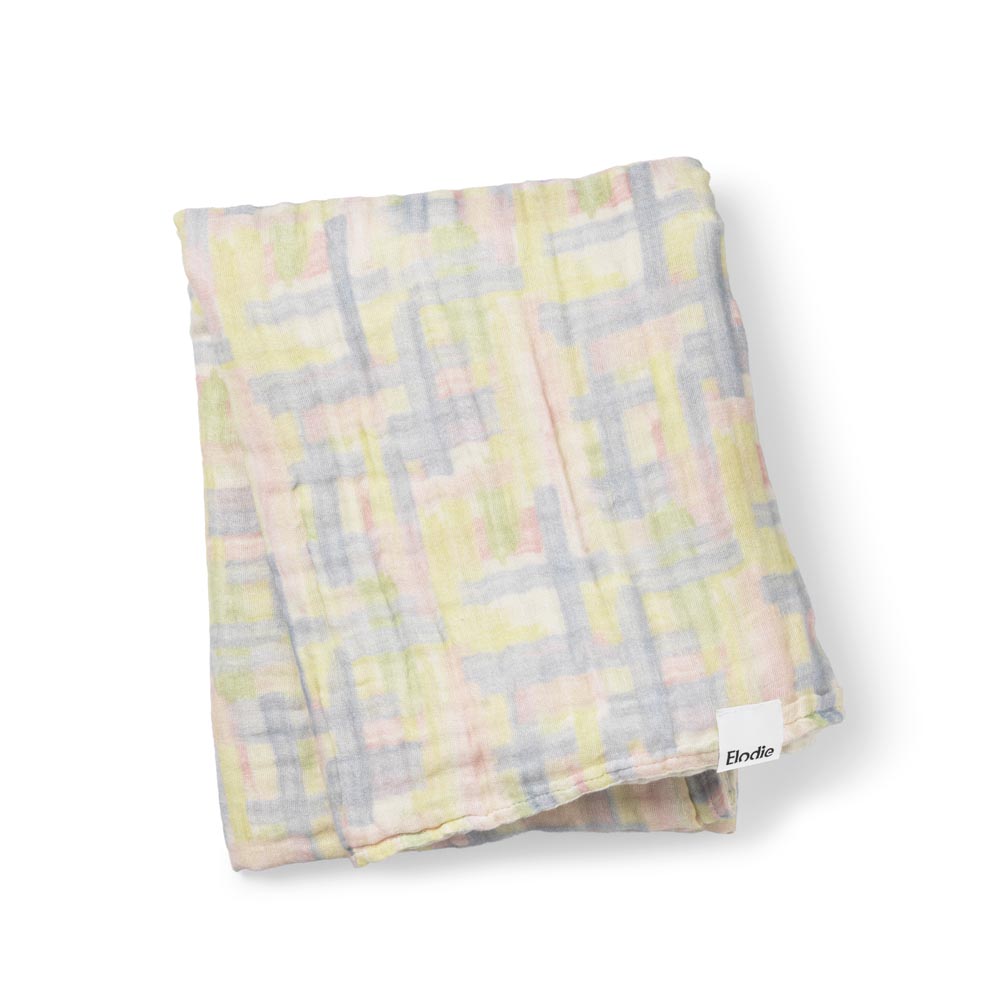 Elodie Муслиновый плед-одеяло, 110*110 см., Pastel Braids