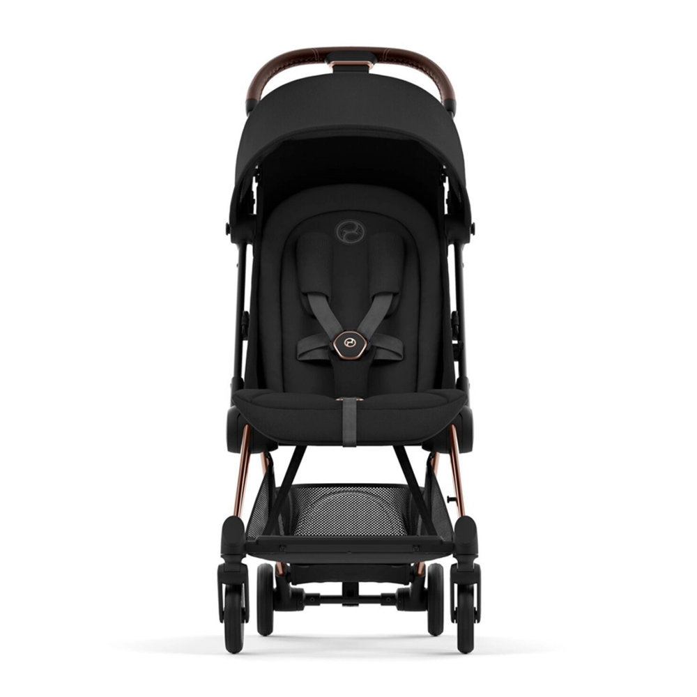 Cybex Коляска Coya Rosegold Sepia Black с дождевиком и бампером - фото  4