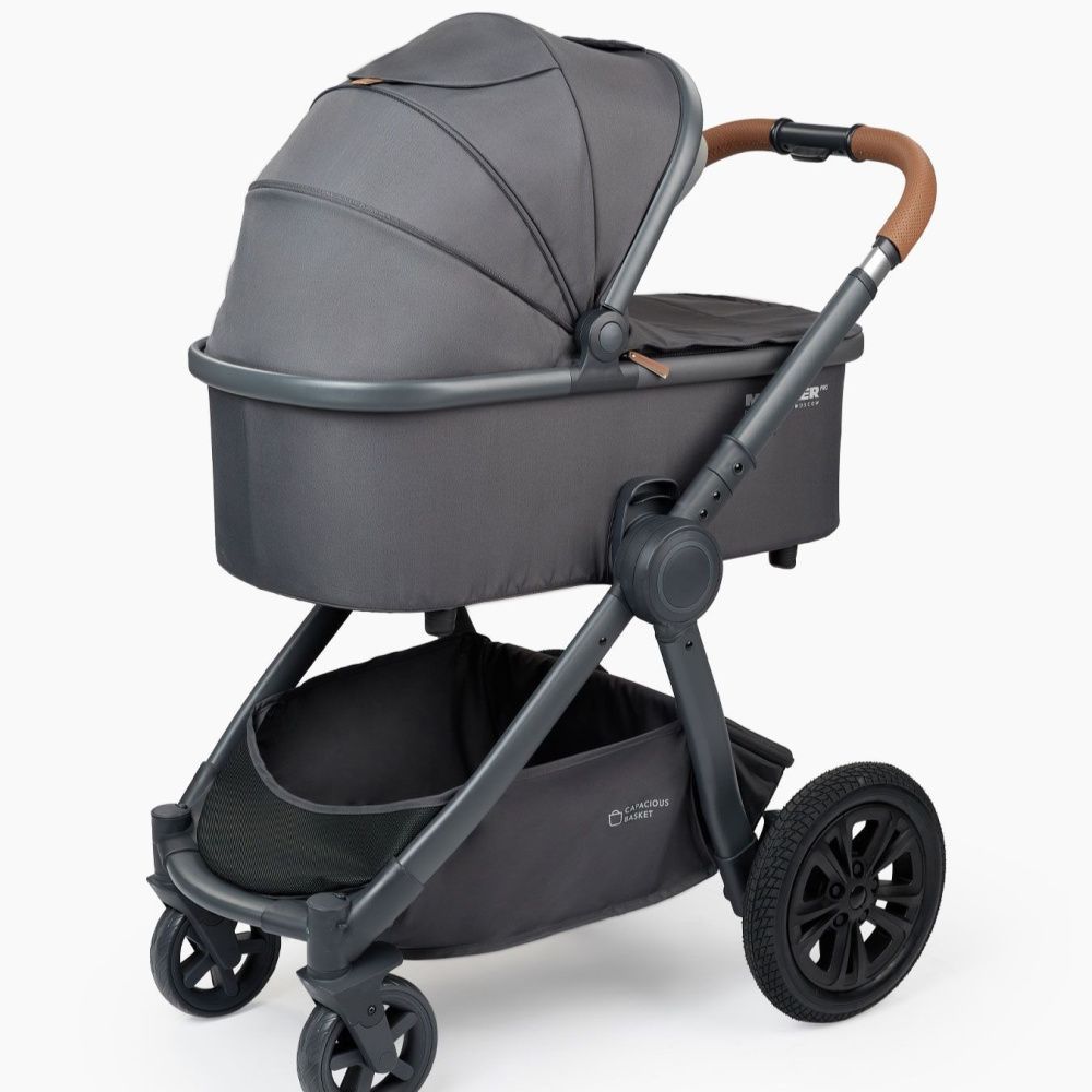 Happy Baby коляска 2 в 1 mommer pro dark grey
