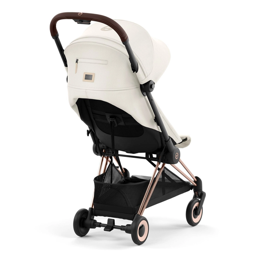 Cybex Коляска Coya Rosegold Off White с дождевиком и бампером - фото  7