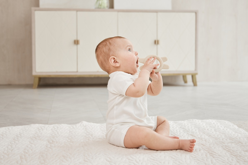 Edda погремушка - прорезыватель Лён - фото  5