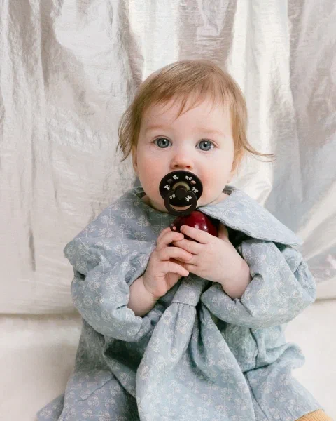 BIBS пустышка латексная Colour Holiday - Bow - Plum/Ivory - фото  8