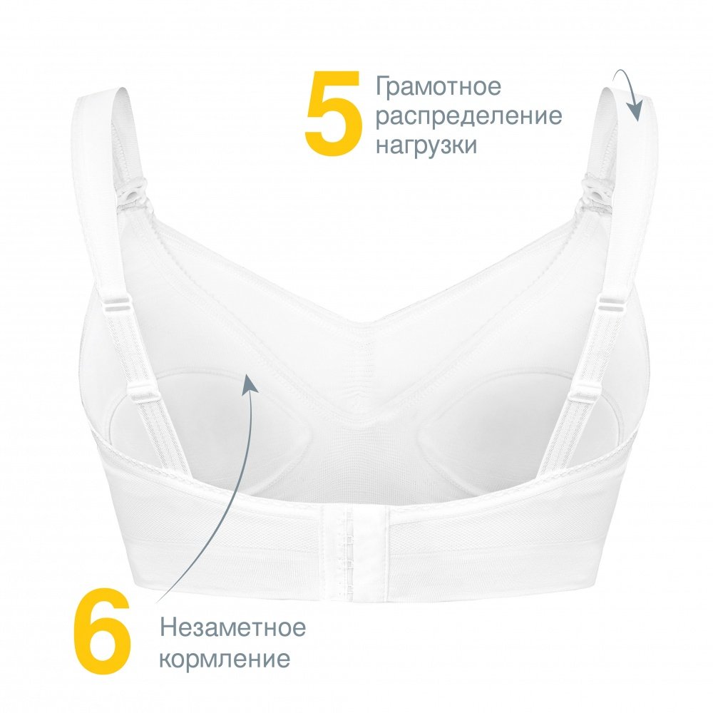 Бюстгальтер Medela Nursing Bra с отстегивающейся чашечкой белый M