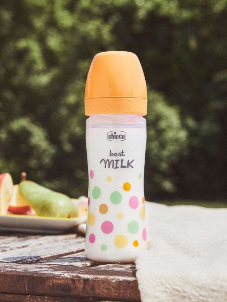 Chicco бутылочка пластиковая 250 мл Perfect Easy Girl, средний поток - фото  11