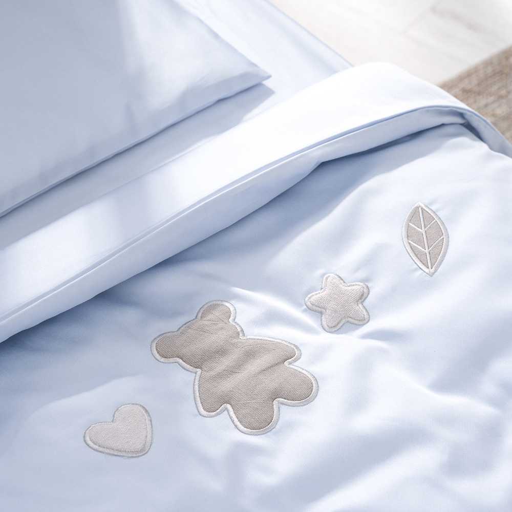 Perina комплект постельных принадлежностей для детей "Teddy Sateen Collection" (голубой)  - фото  10