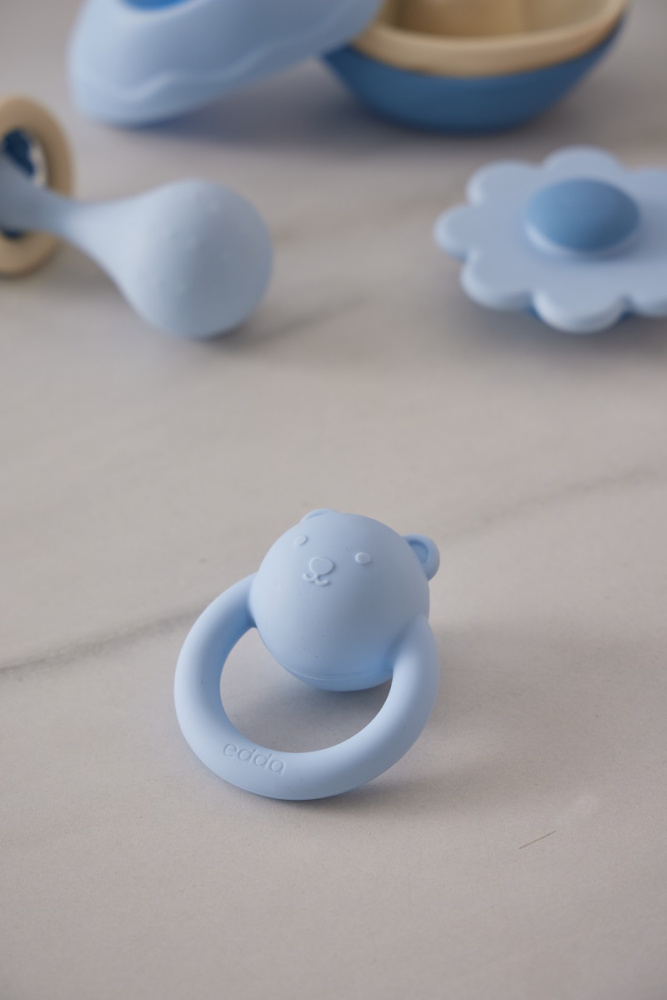Edda погремушка - прорезыватель Мишка, Небо - фото  3