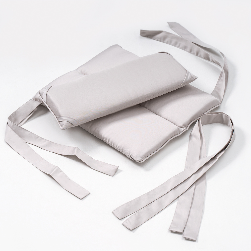 Perina защита для детской кроватки (фенс-бортик) "Sateen Collection" (жемчужно-серый) - фото  9