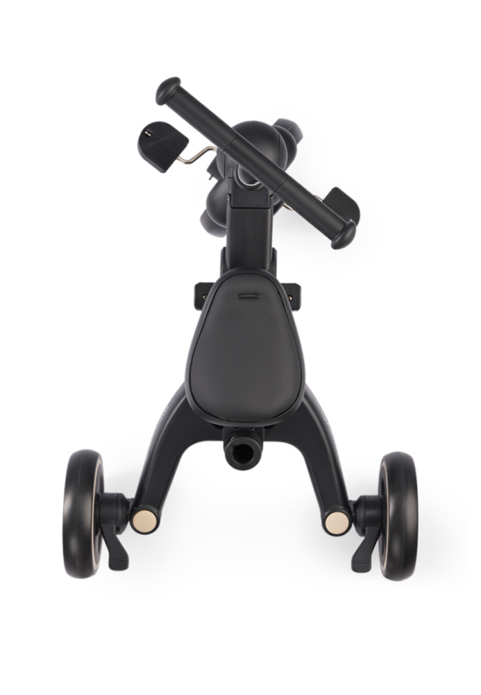 Happy Baby велосипед складной трёхколёсный Mercury Pro, black - фото  17