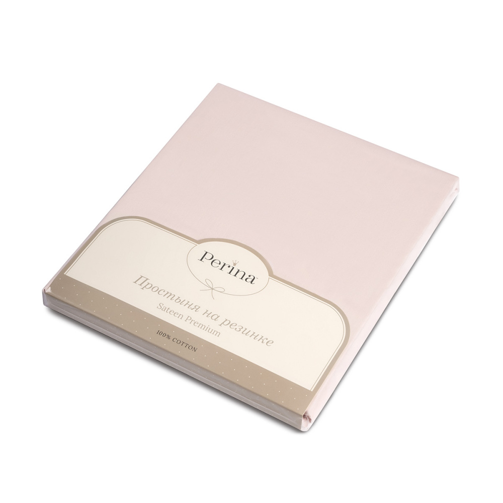 Perina простыня на резинке 120х60 детская сатин розовый - фото  5