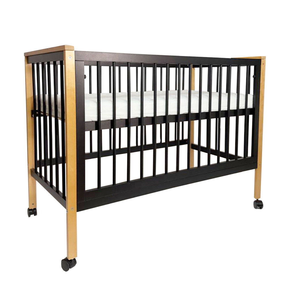 OLANT BABY кровать приставная с матрасом Elvis, Black amber