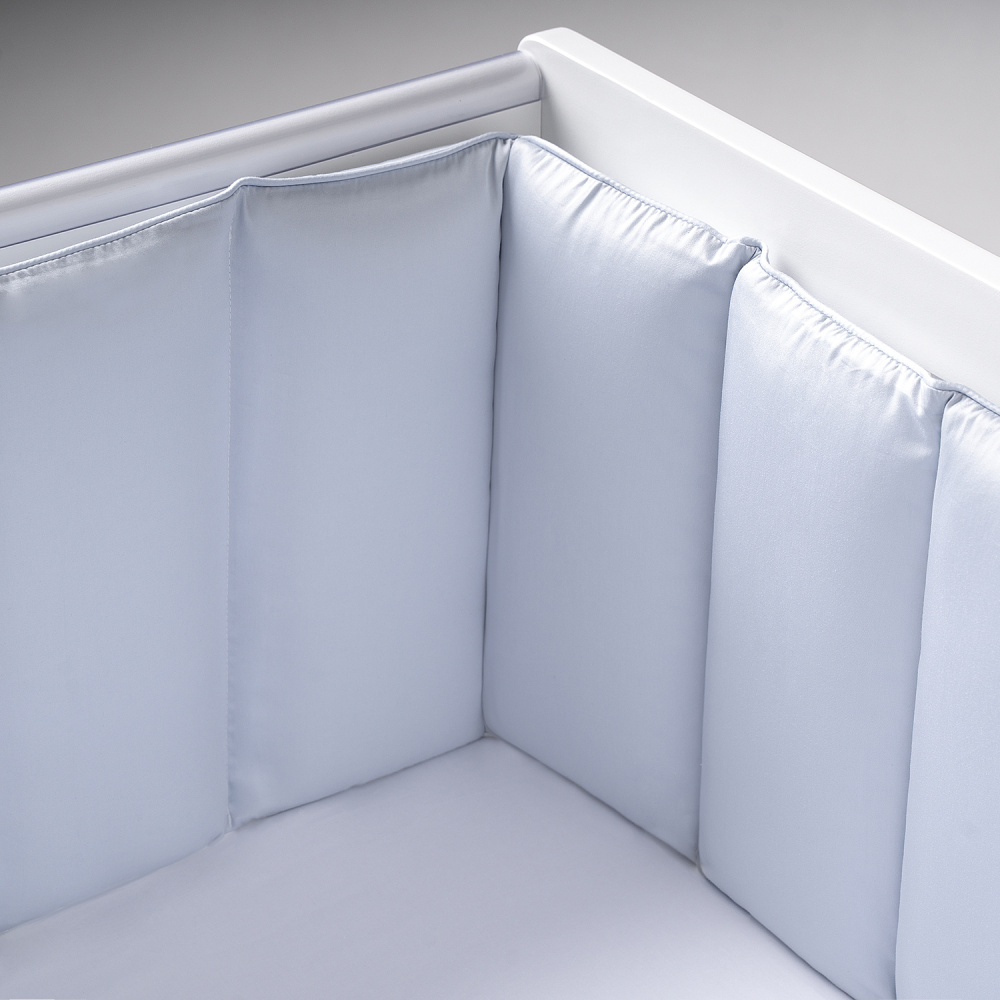 Perina защита для детской кроватки (фенс-бортик) "Sateen Collection" (голубой) - фото  6