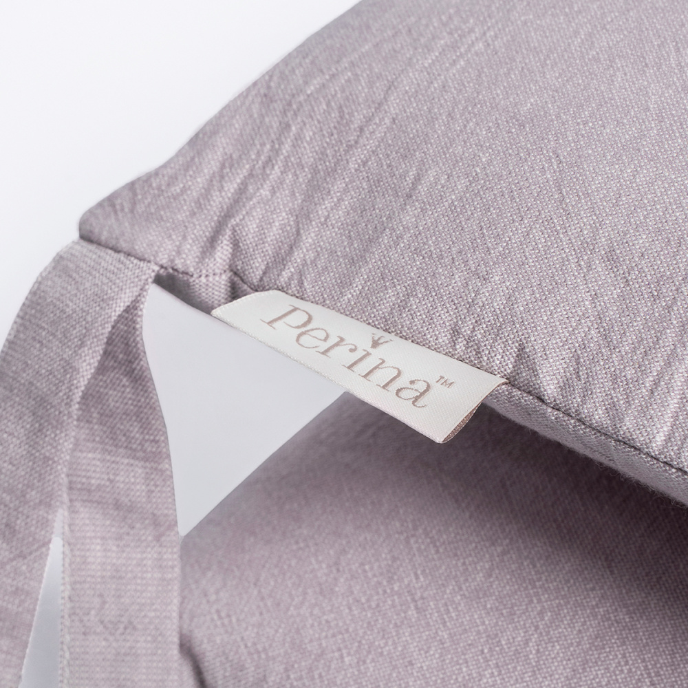 Perina защита для детской кроватки (бампер универсальный) "Soft Cotton" (серо-лиловый)  - фото  3