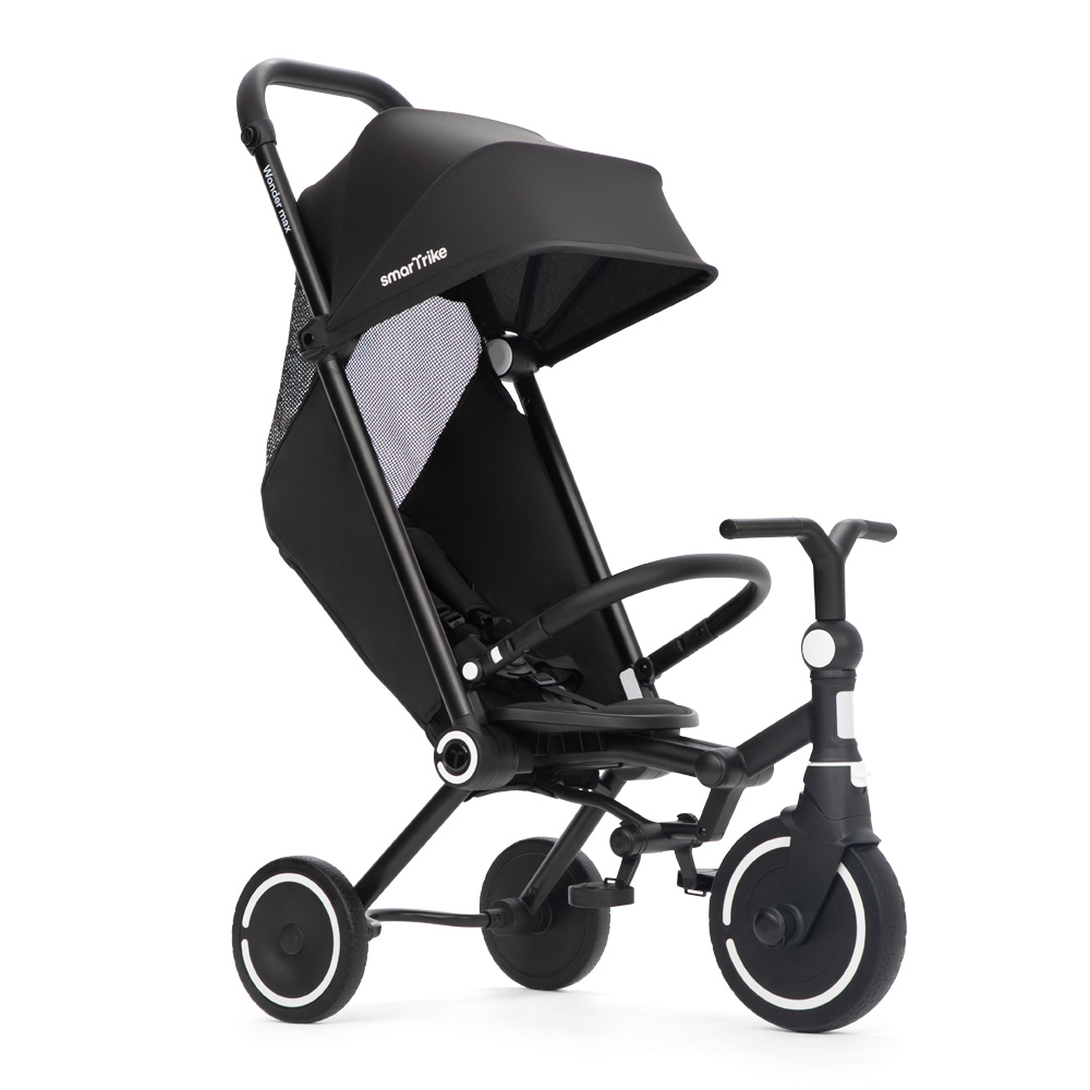 SMARTRIKE Трехколесный складной велосипед  Wonder max, Jet Black - фото  4