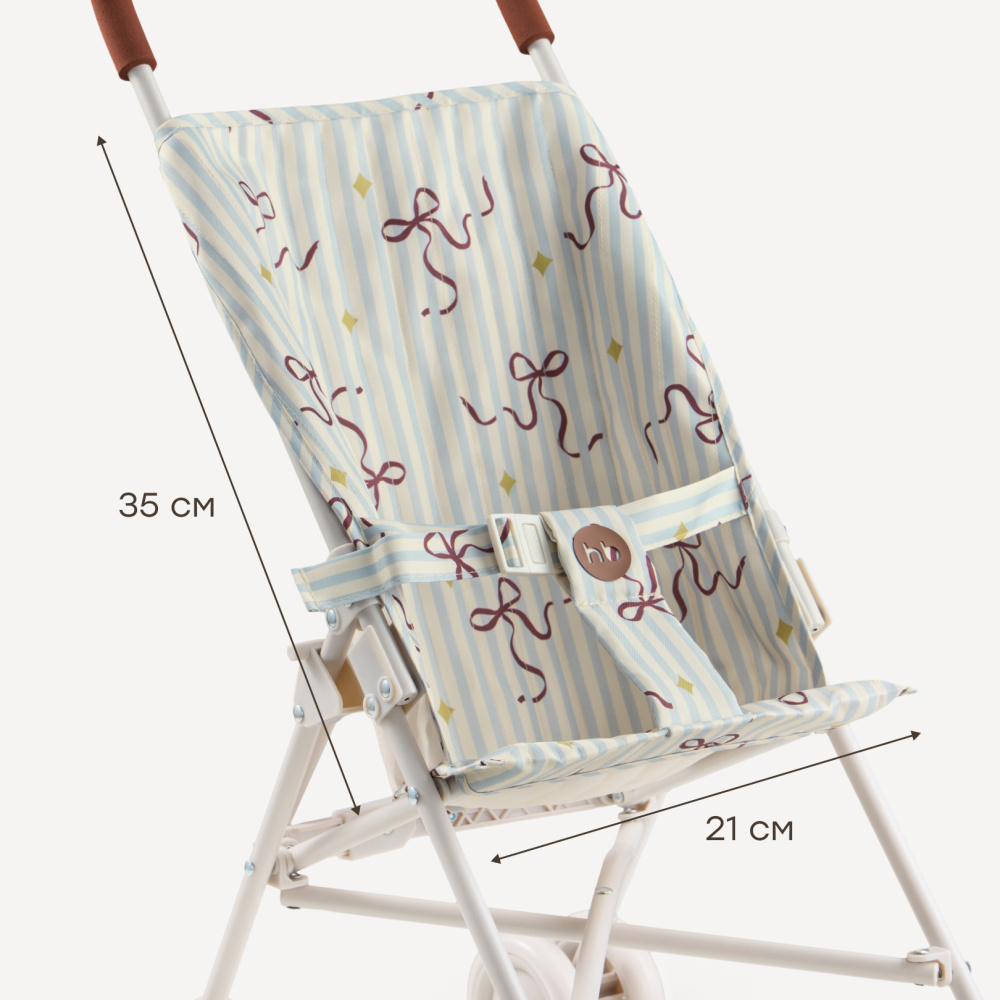 Happy Baby коляска прогулочная для кукол Твиглет (twiglet) бантик / bow - фото  11