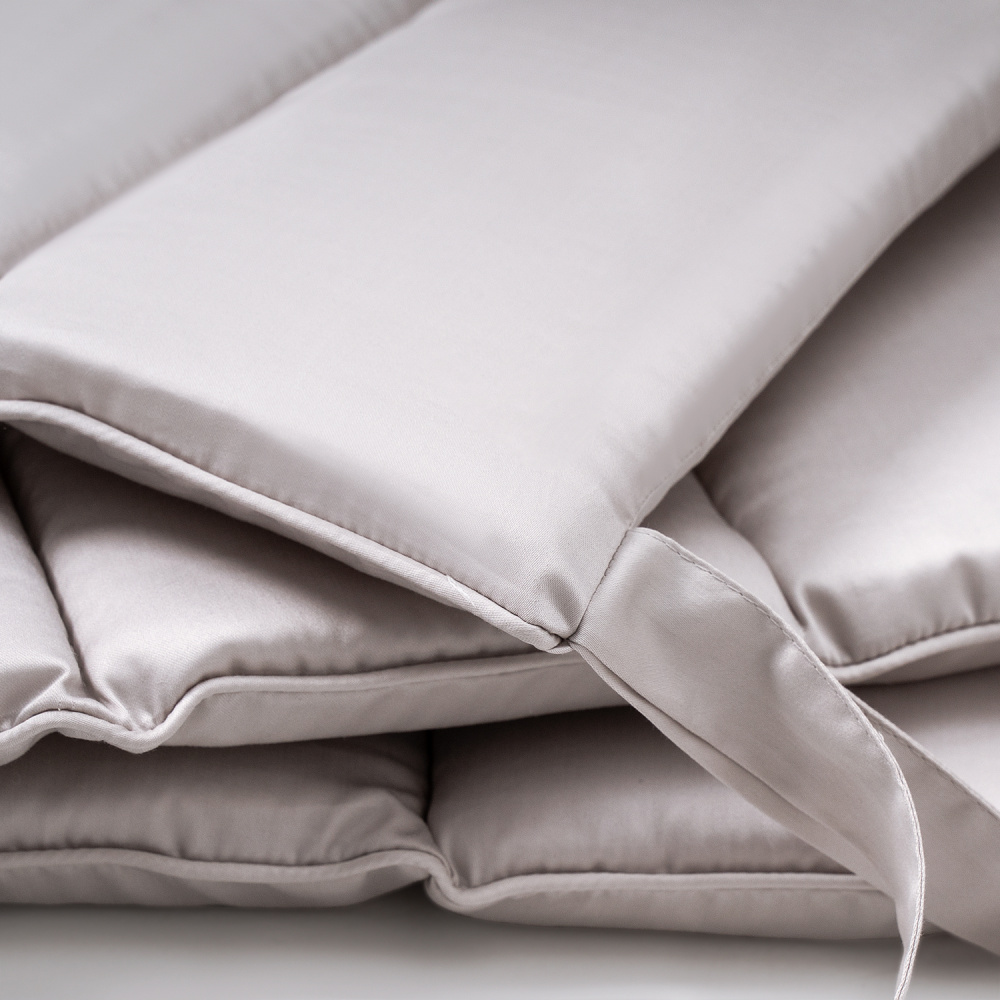 Perina защита для детской кроватки (фенс-бортик) "Sateen Collection" (жемчужно-серый) - фото  12