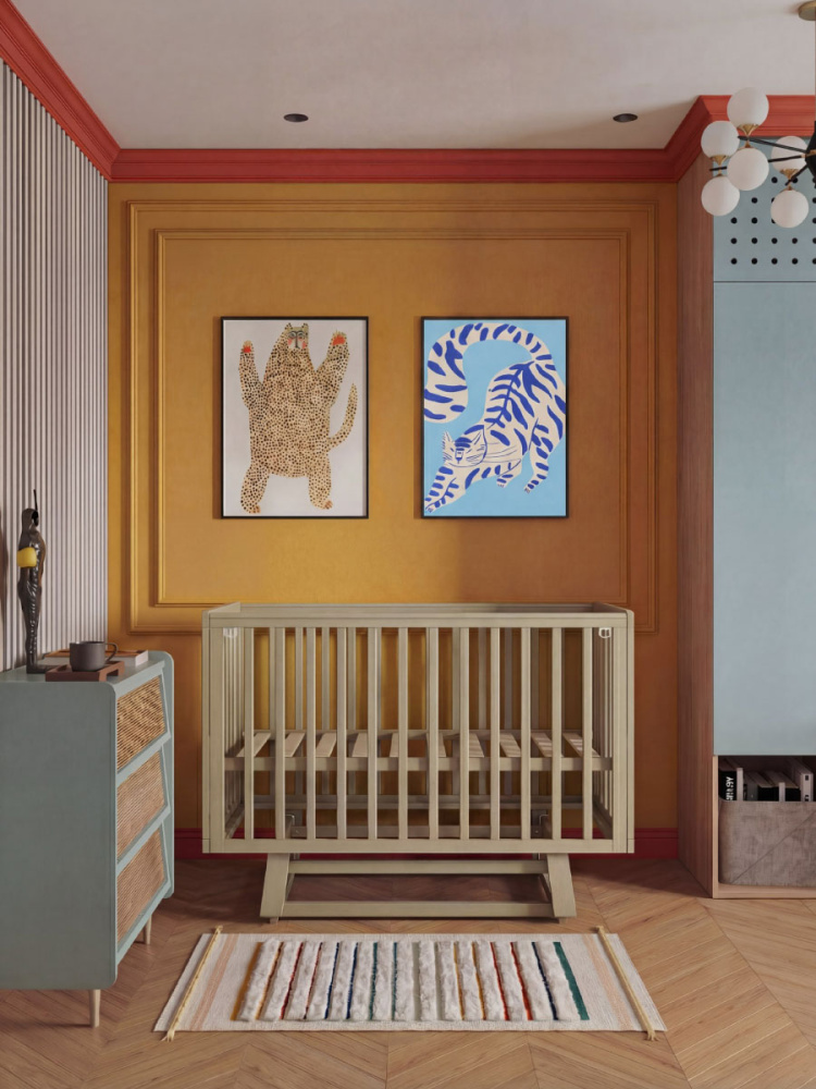 OLANT кровать с маятником Скаген ЕССО кашемир - фото  4