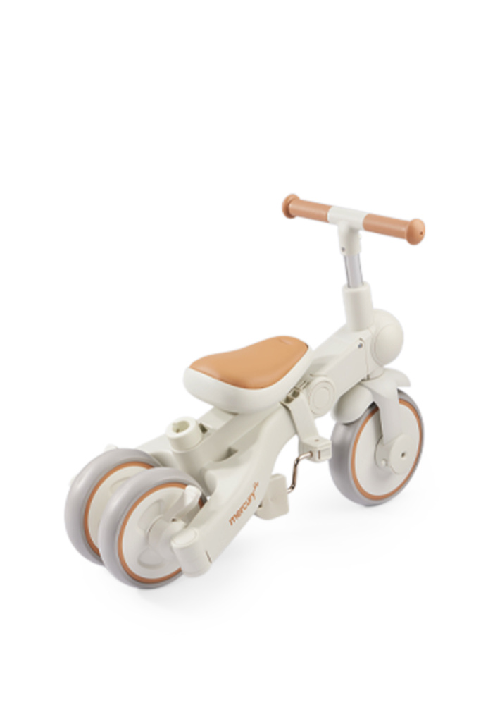 Happy Baby велосипед складной трёхколёсный Mercury Pro, milky - фото  13