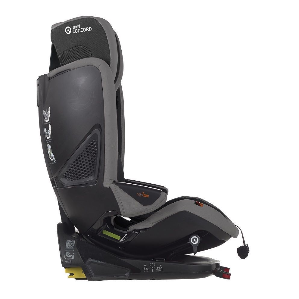 JANE Concord Автокресло Groowy+Nest (40-150 см, 0-12 лет) гр.0/1/2/3 Matt black- УЦЕНКА Витрина - фото  19