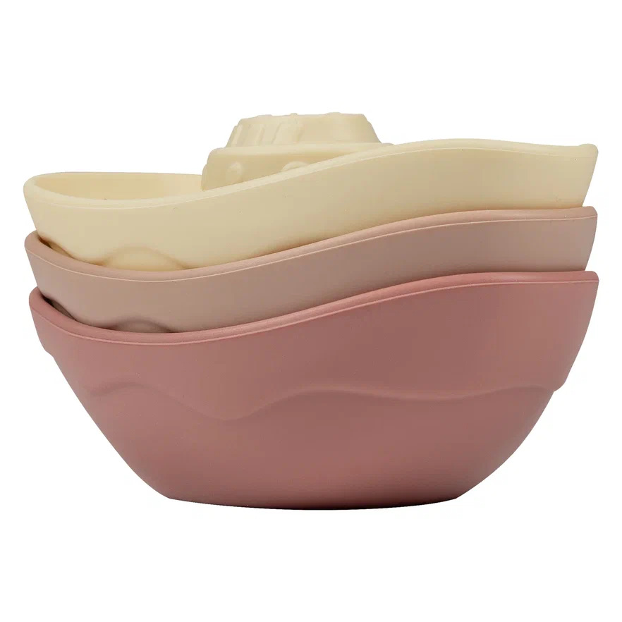 Edda игрушка для ванны Кораблики набор 3 штуки Пудра