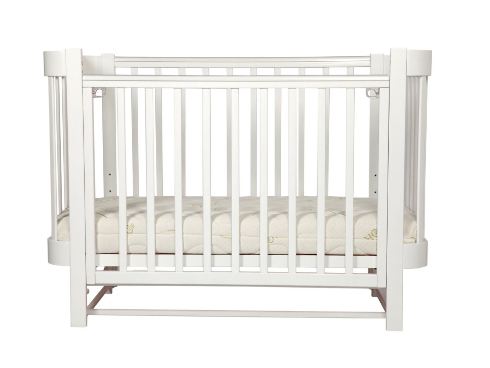 LIEL кровать с маятником приставная Cosmos белый - фото  4