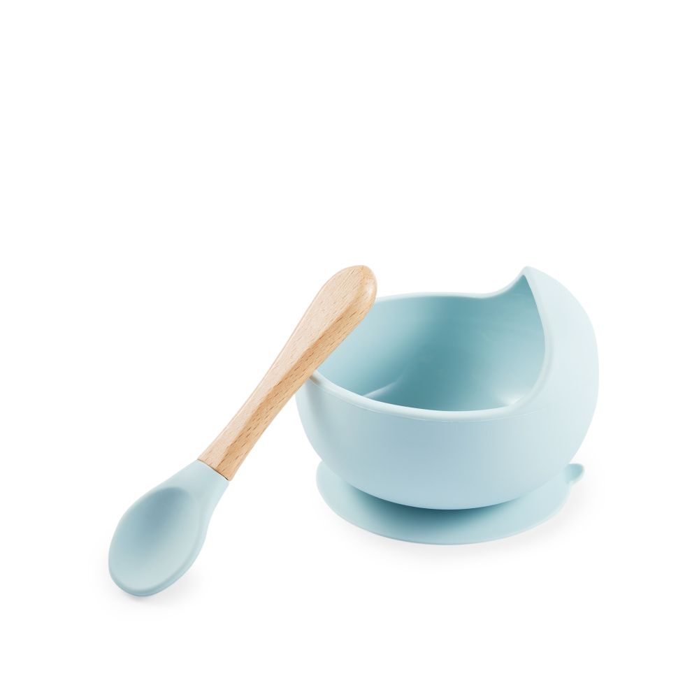 Happy Baby посуда силиконовая набор, light blue - фото  6