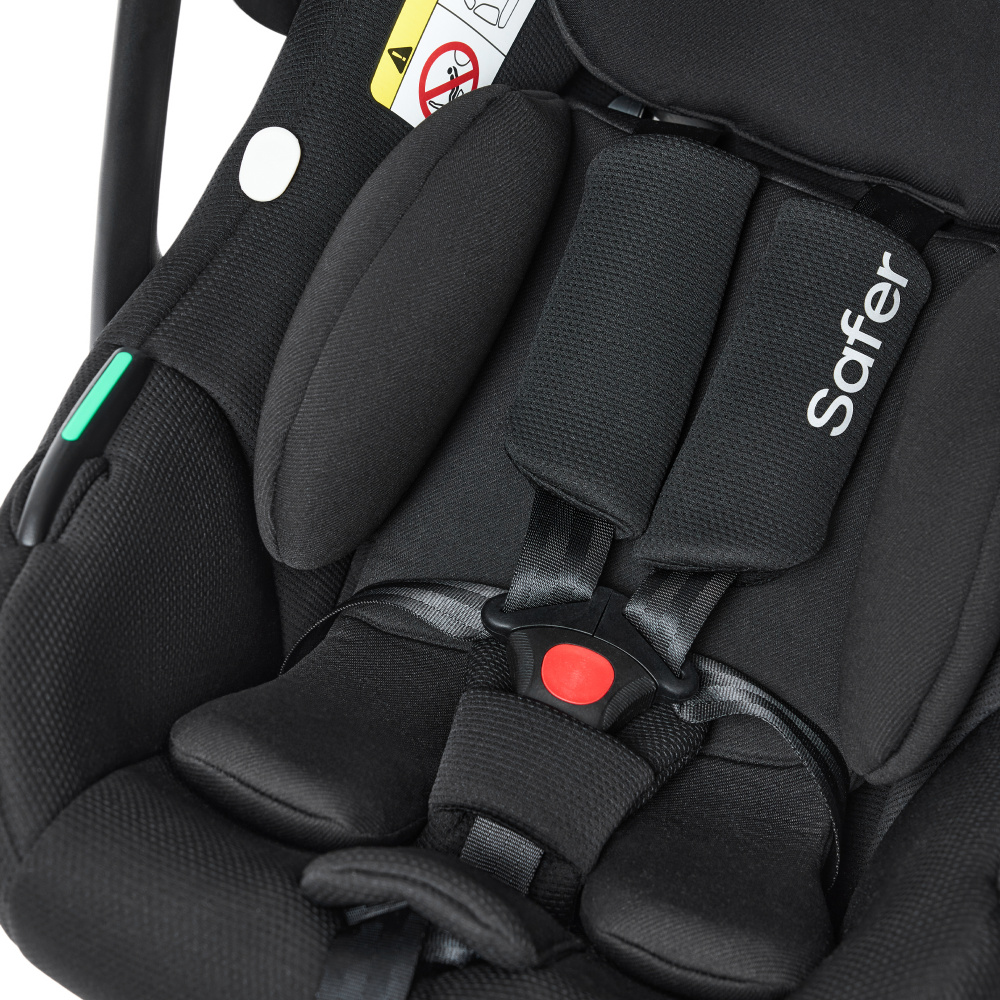 Happy Baby автокресло 0+ SAFER black (40-87 см, 0-12 мес) - фото  7