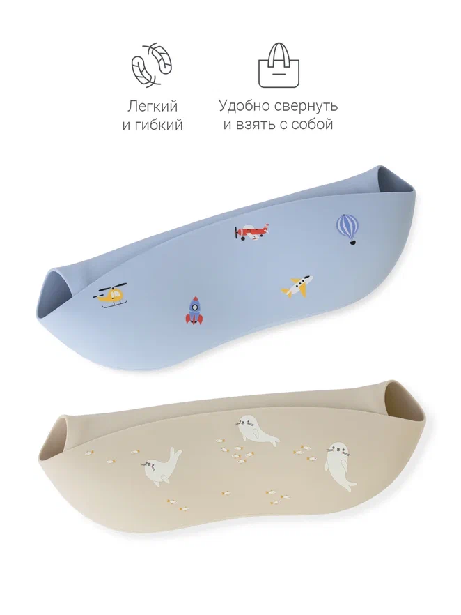 Edda нагрудник силиконовый, Воздушный транспорт - фото  9