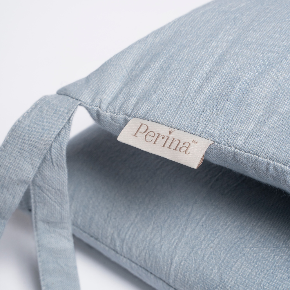 Perina защита для детской кроватки (бампер универсальный) "Soft Cotton" (голубой)  - фото  6