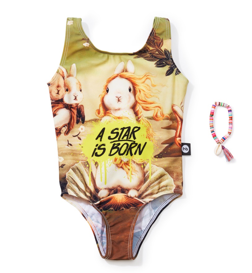 Happy Baby купальник для девочек rabbit - фото  1