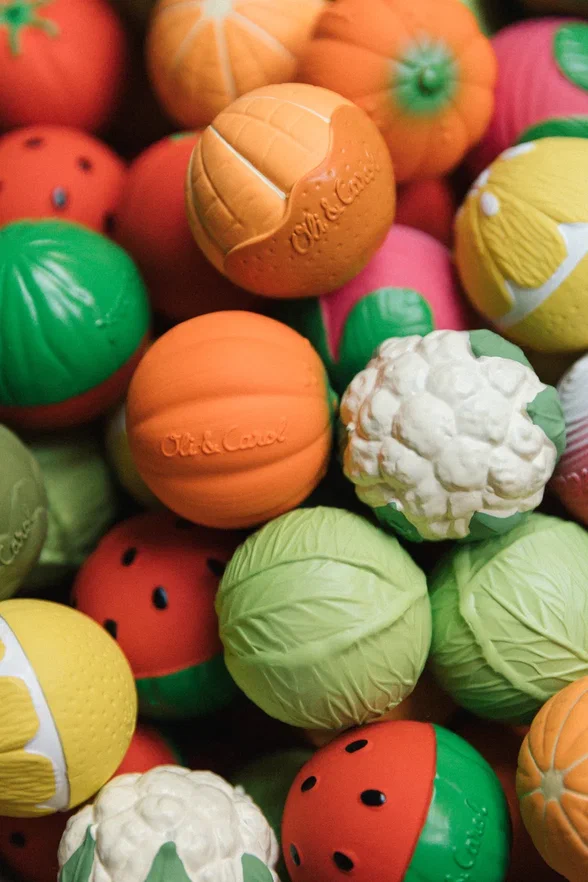 Oli&Carol набор тактильных мини-мячиков Овощной супчик - фото  4