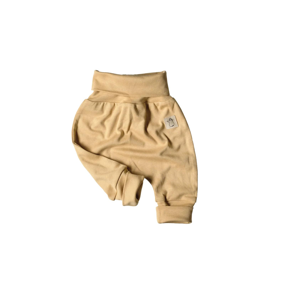 AWWW штаны с манжетом куркума - фото  1